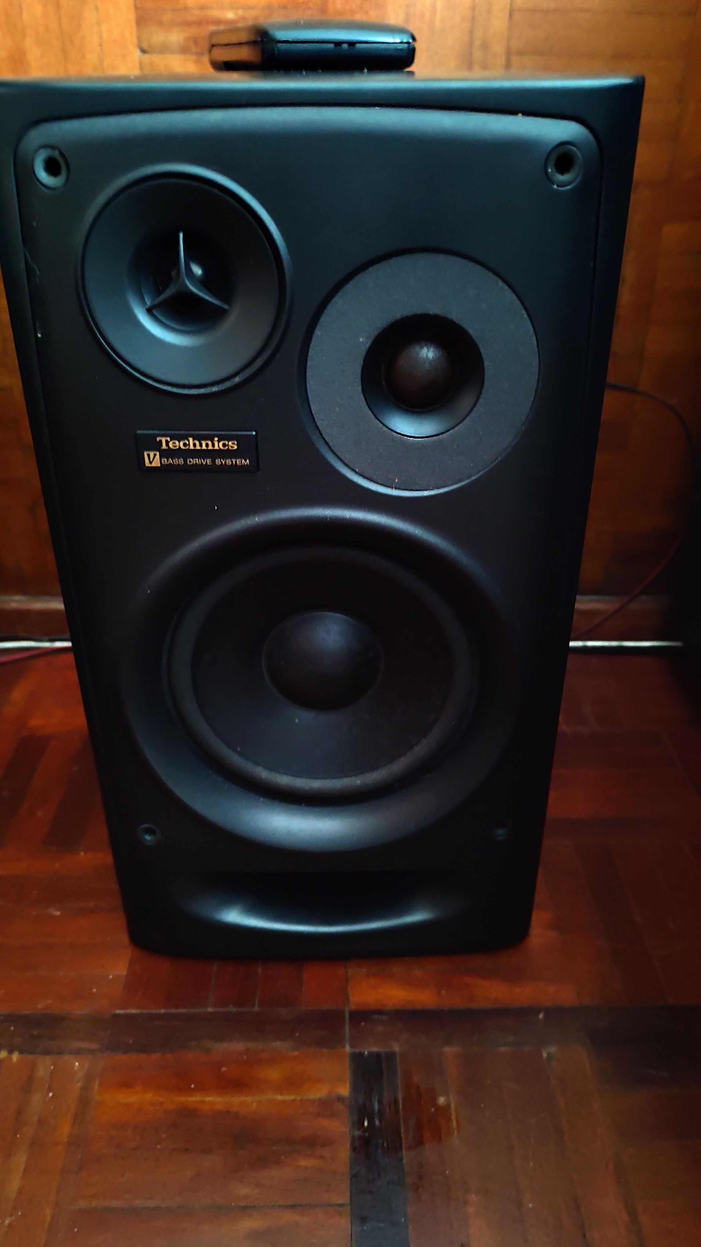 Aparelhagem Techincs Mini, com móvel original - Vintage