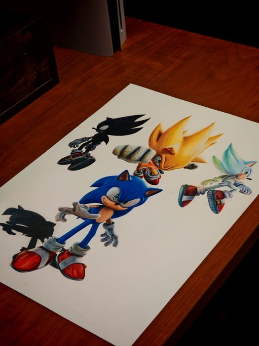Desenho do Sonic the hedgehog