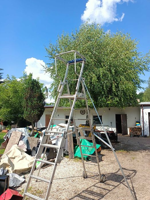 Drabina Aluminiowa Podest roboczy Rusztowanie 230 cm
