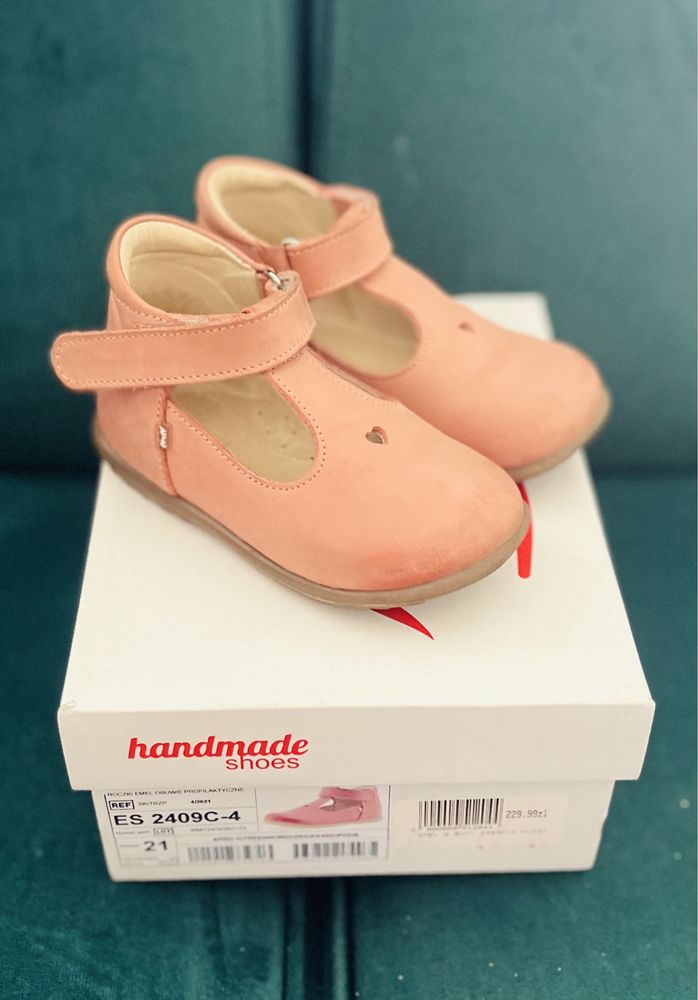 Buty buciki sandały półbuty Emel 21 pudrowy roz