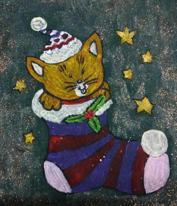 Toalha de mesa toda pintada à mão