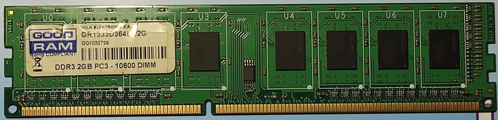 Оперативна пам'ять goodram GR1333D364L9/2G 2GB DDR3 1333MHz