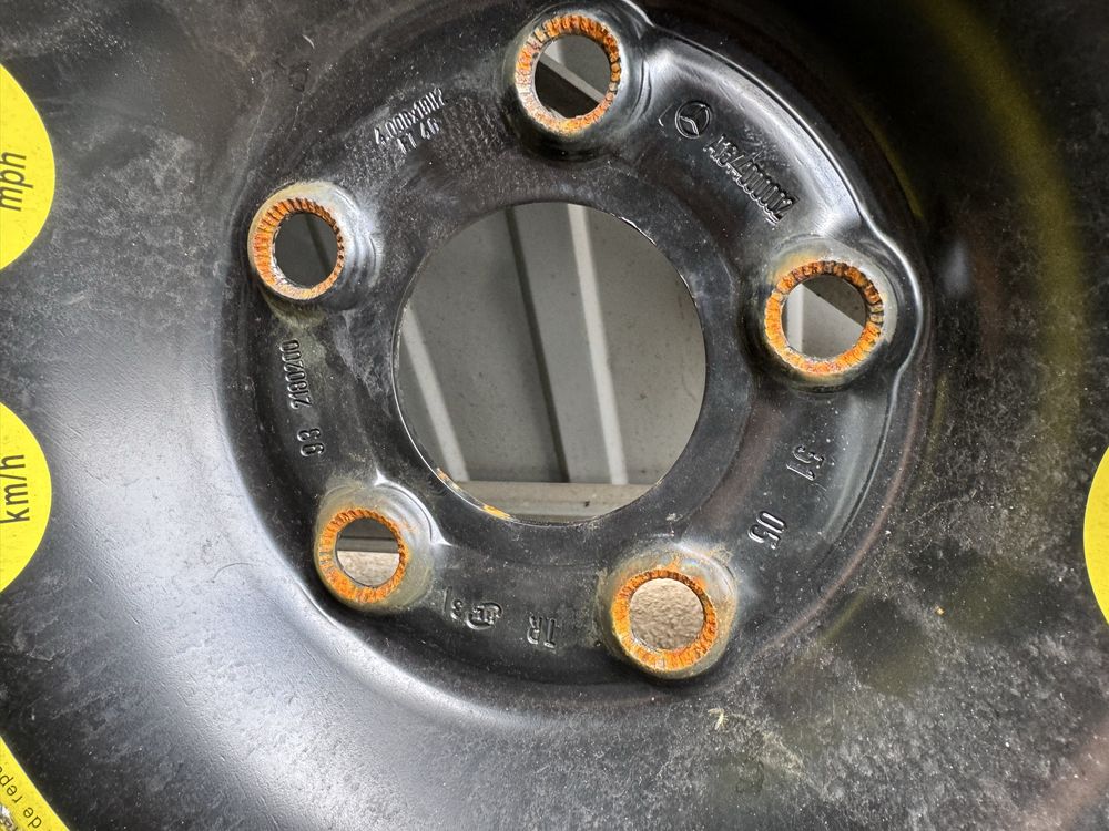 Mercedes W164 koło dojazdowe 155/90 R18, 5x112