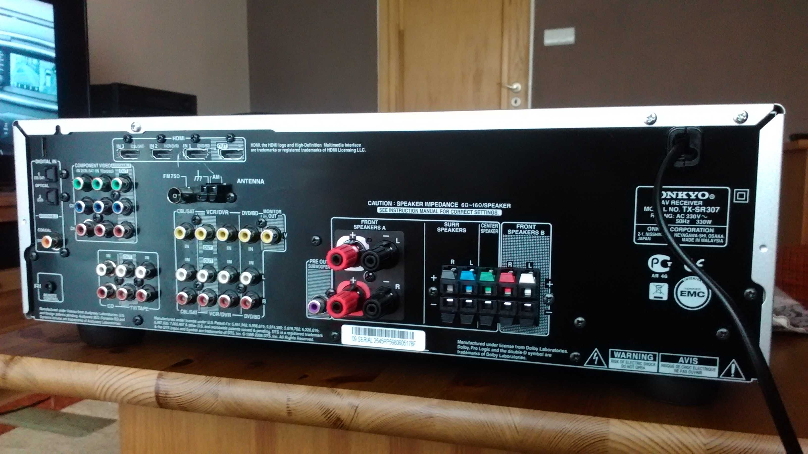 Amplituner Onkyo Tx Sr 308 wzmacniacz kino domowe