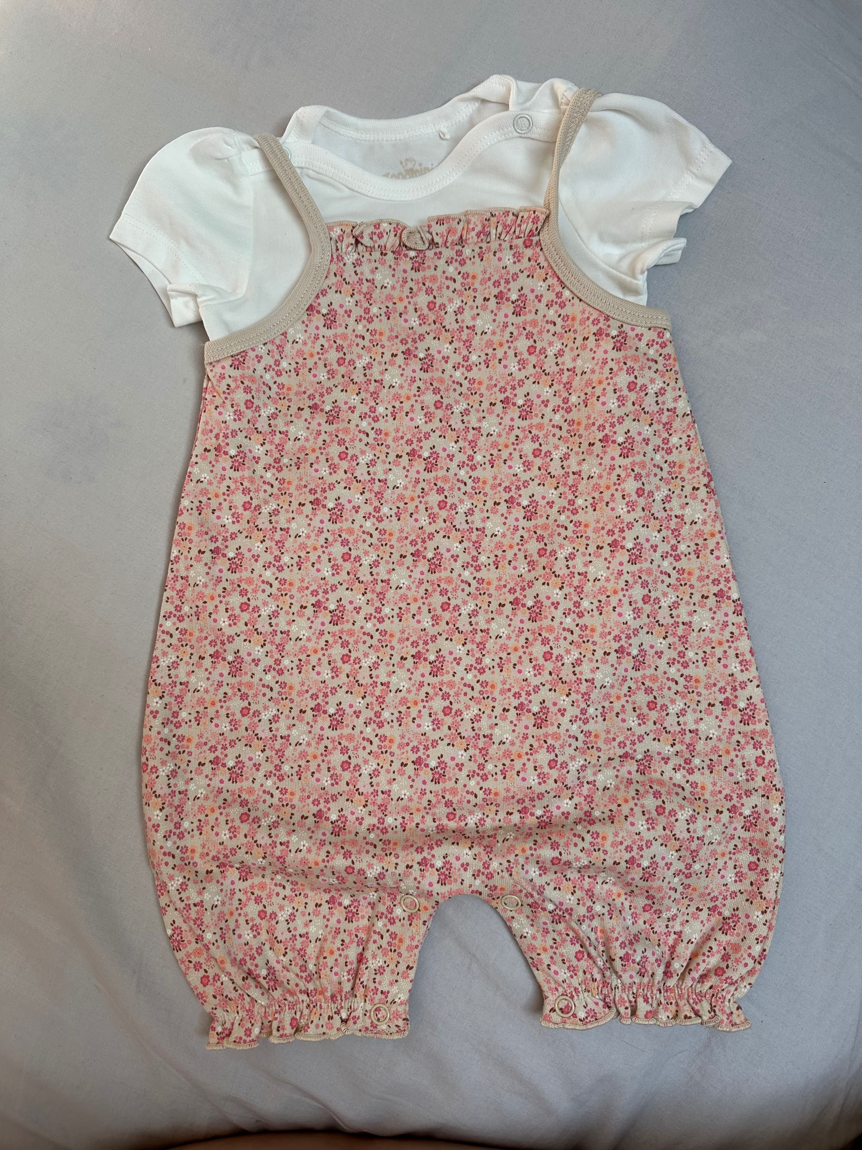 Rampersy niemowlęce + body, 68, nowe
