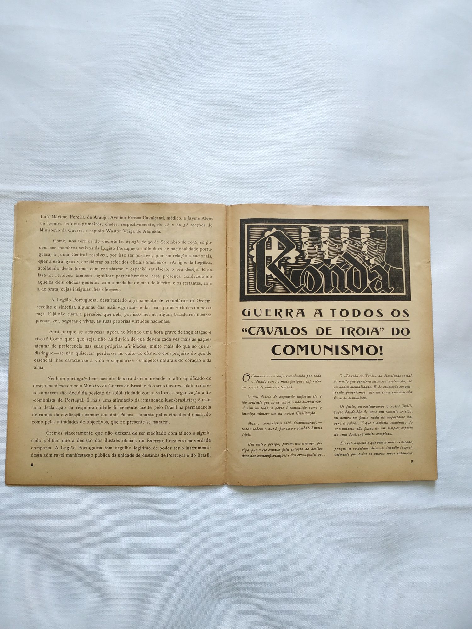 Legião Portuguesa Boletim de Janeiro de 1948