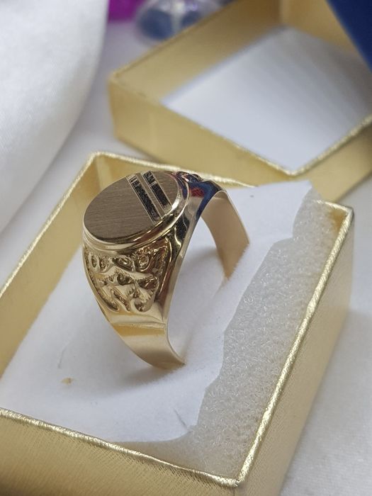Złoty sygnet złoto 585 Rozmiar 27