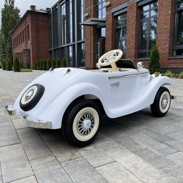 Mercedes Retro 4x4 Auto AKUMULATOR MOTOR Elektryczny Samochód 2 DZIECI