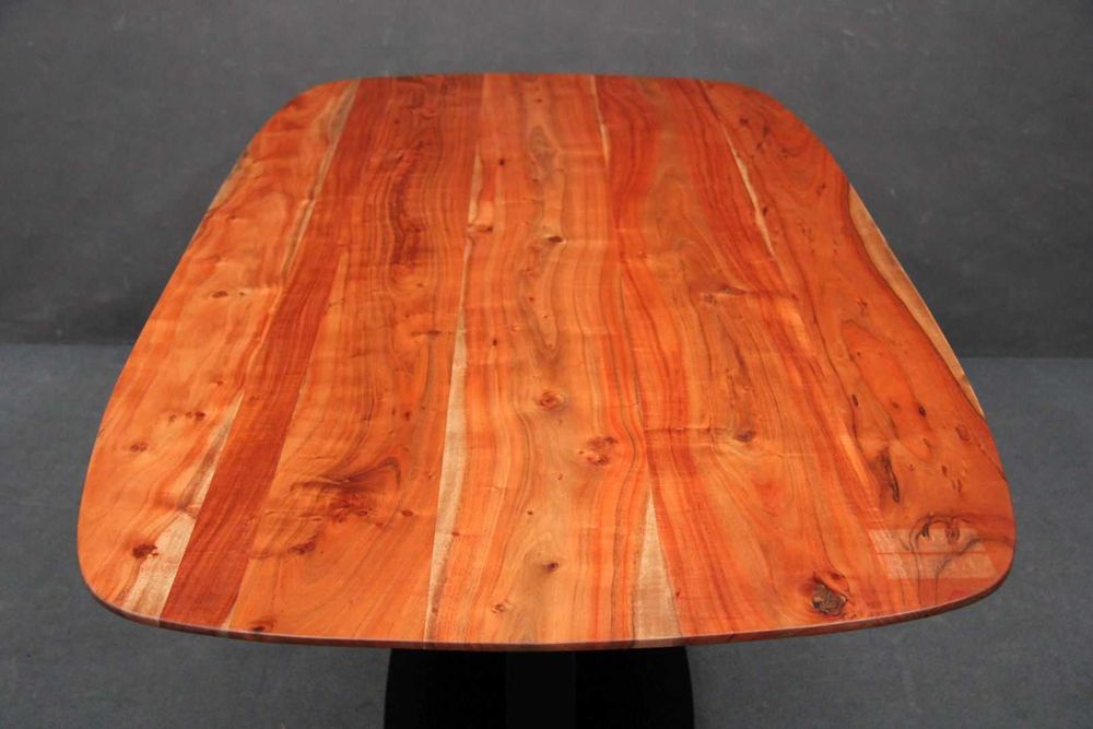 STÓŁ LAKIEROWANY Drewniany lite drewno akacja 200 cm BGM24.pl B 6472