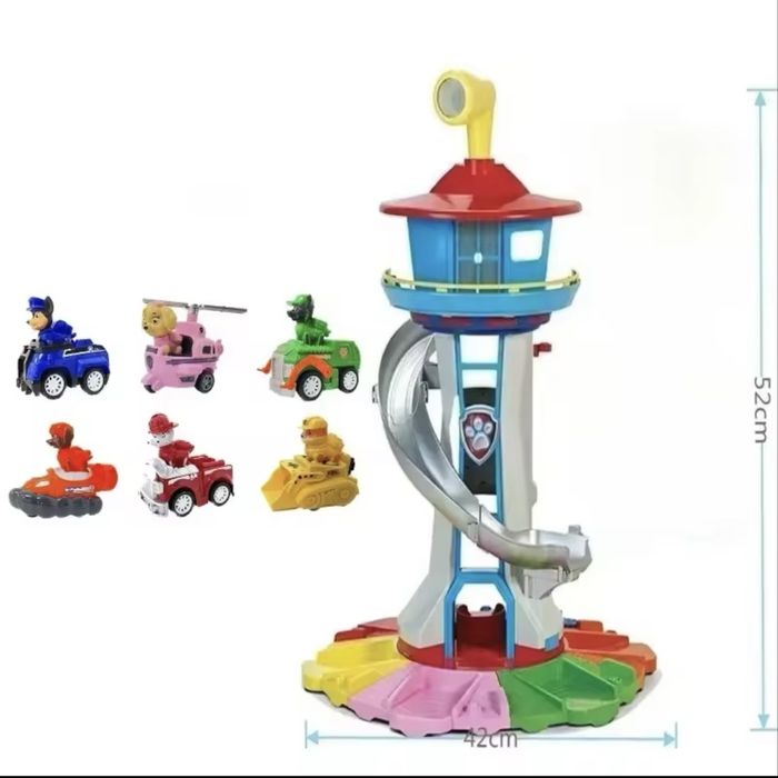 Nowa baza psi patrol pieski sky chase rider zabawka paw patrol