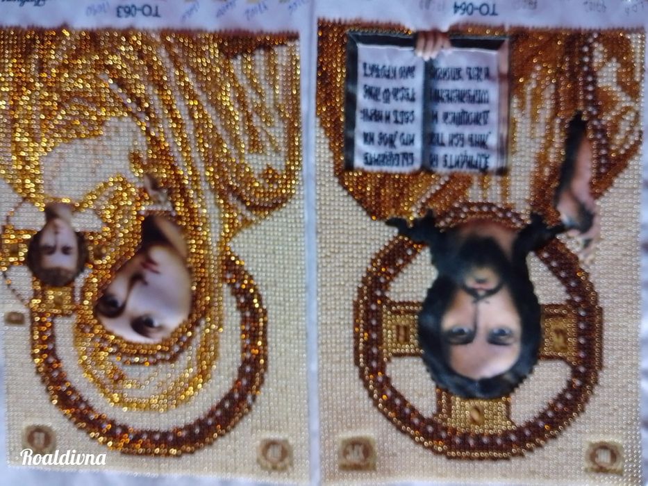 Вінчальна пара(ікони бісер)