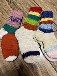 Продам детские вязаные носки