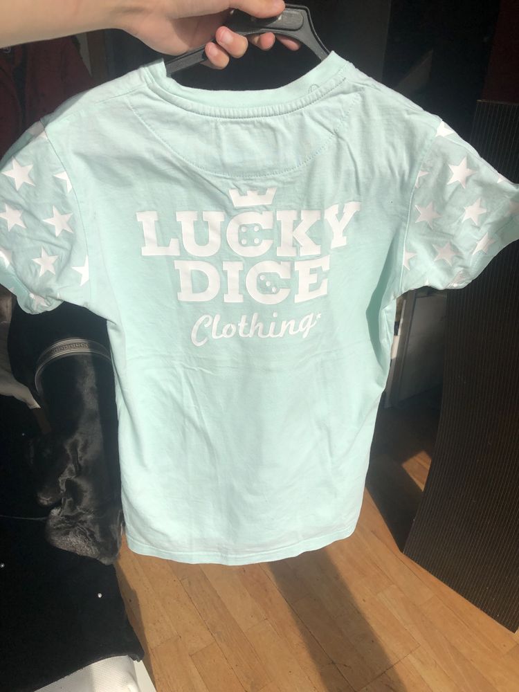 Lucky Dice koszulka miętowa / turkusowa r.XS