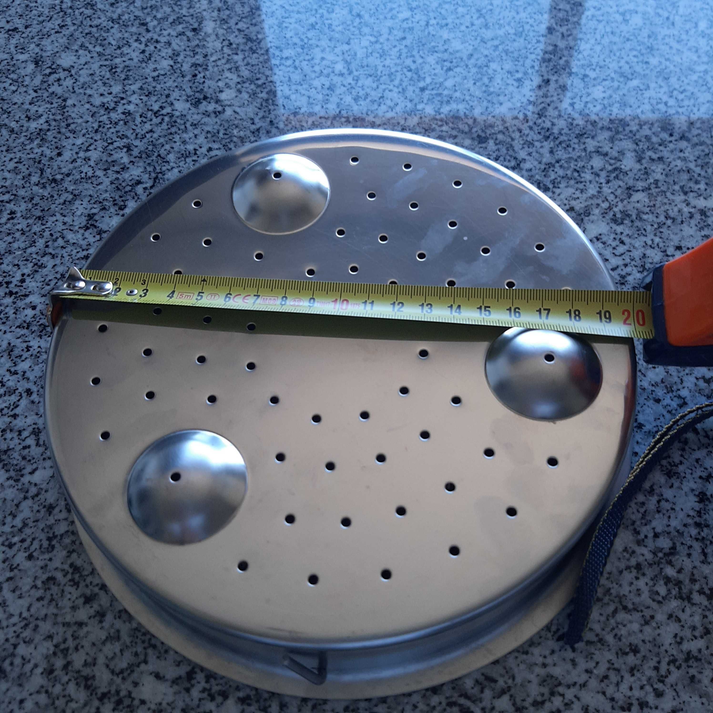 Cesto Inox para Cozer a Vapor 22cm