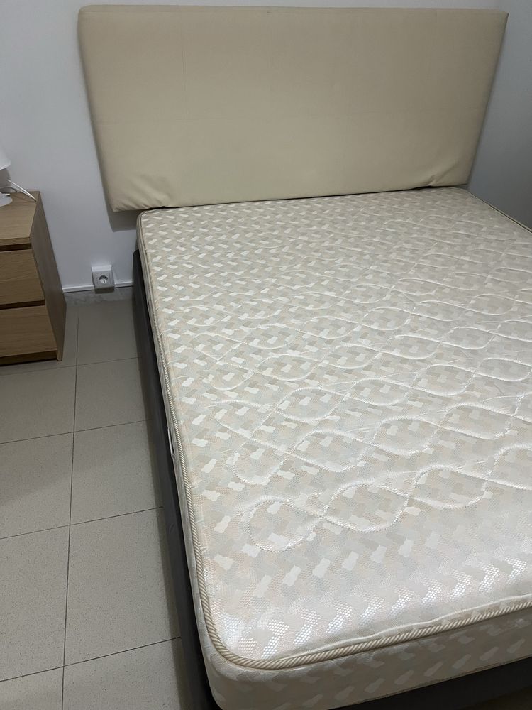 Cama Colchão e cabeceirs