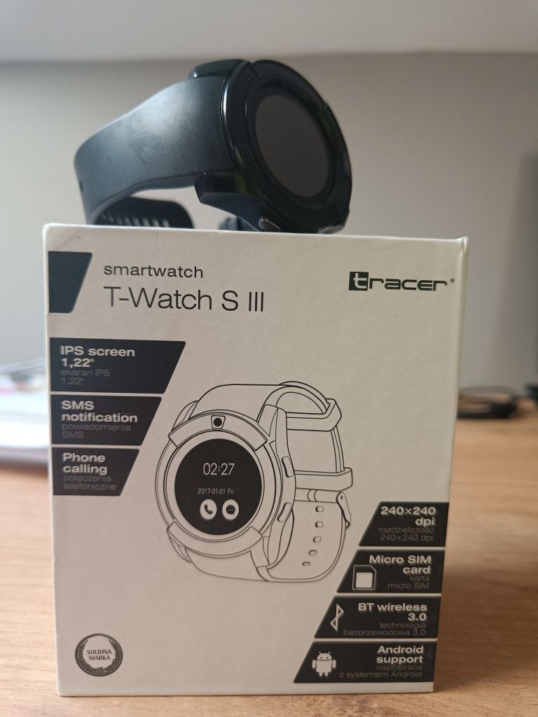 smartwatch tracer t-watch liberator s3 czarny