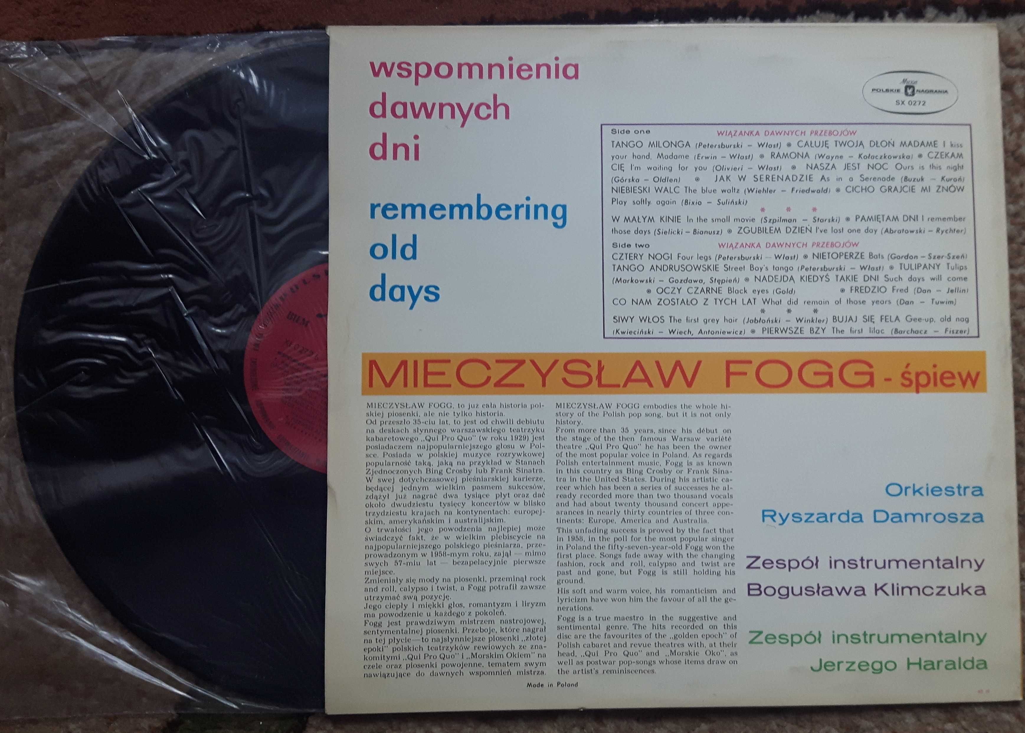 Mieczysław Fogg - Winyle 2 sztuki