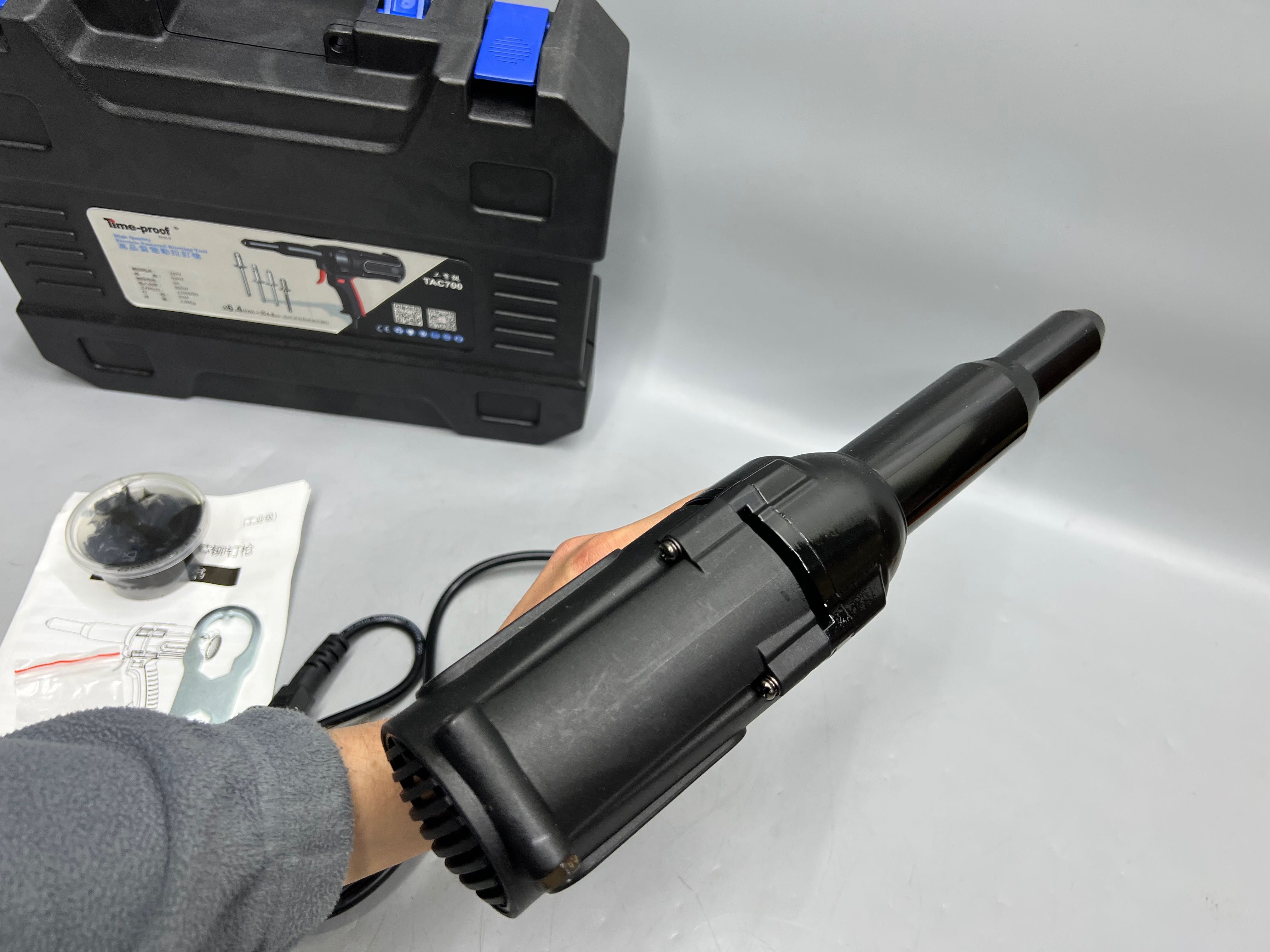 Электрозаклепочник TIME-PROOF TAC700A + ремкомплект От 3.2 - 6.4 мм