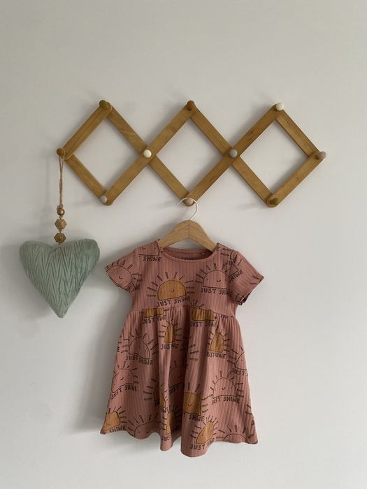 Tunika next 92 brzoskwiniowa w słońca prążkowana