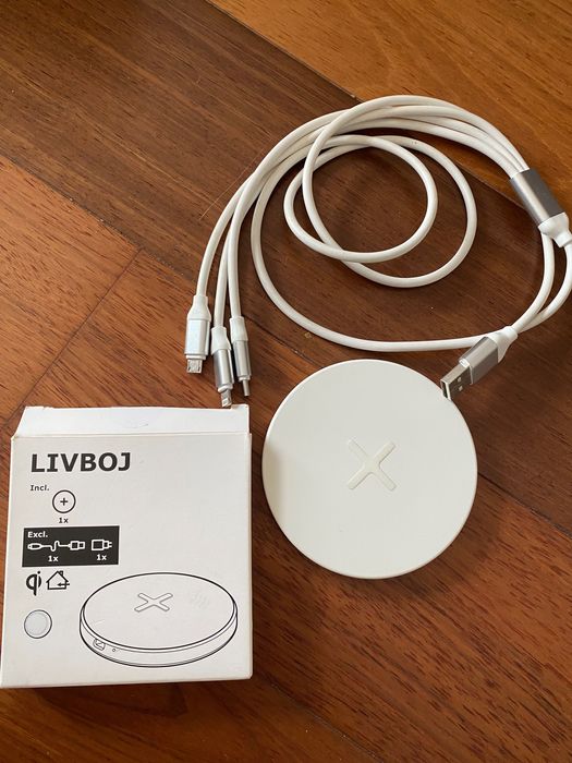 carregador sem contato branco