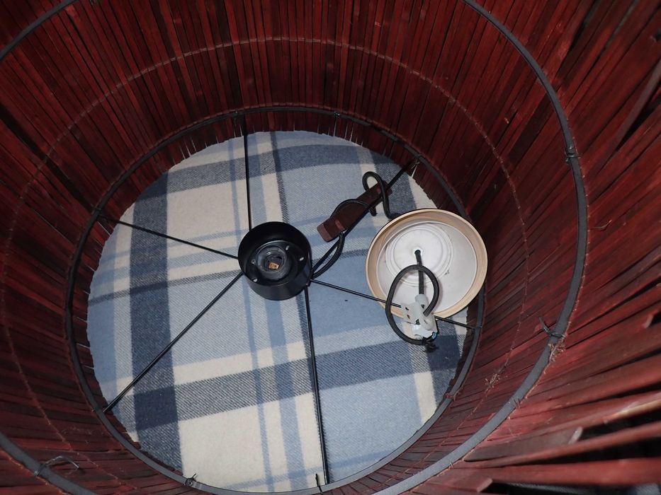 Lampa Ikea Rotvik żyrandol klosz abażur retro loft, vintage, boho