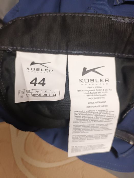 Spodnie robocze r 44 Kübler