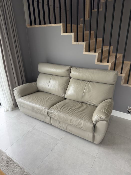 Sofa wypoczynkowa Capri wypocyznek kanapa 100% skóra + relax