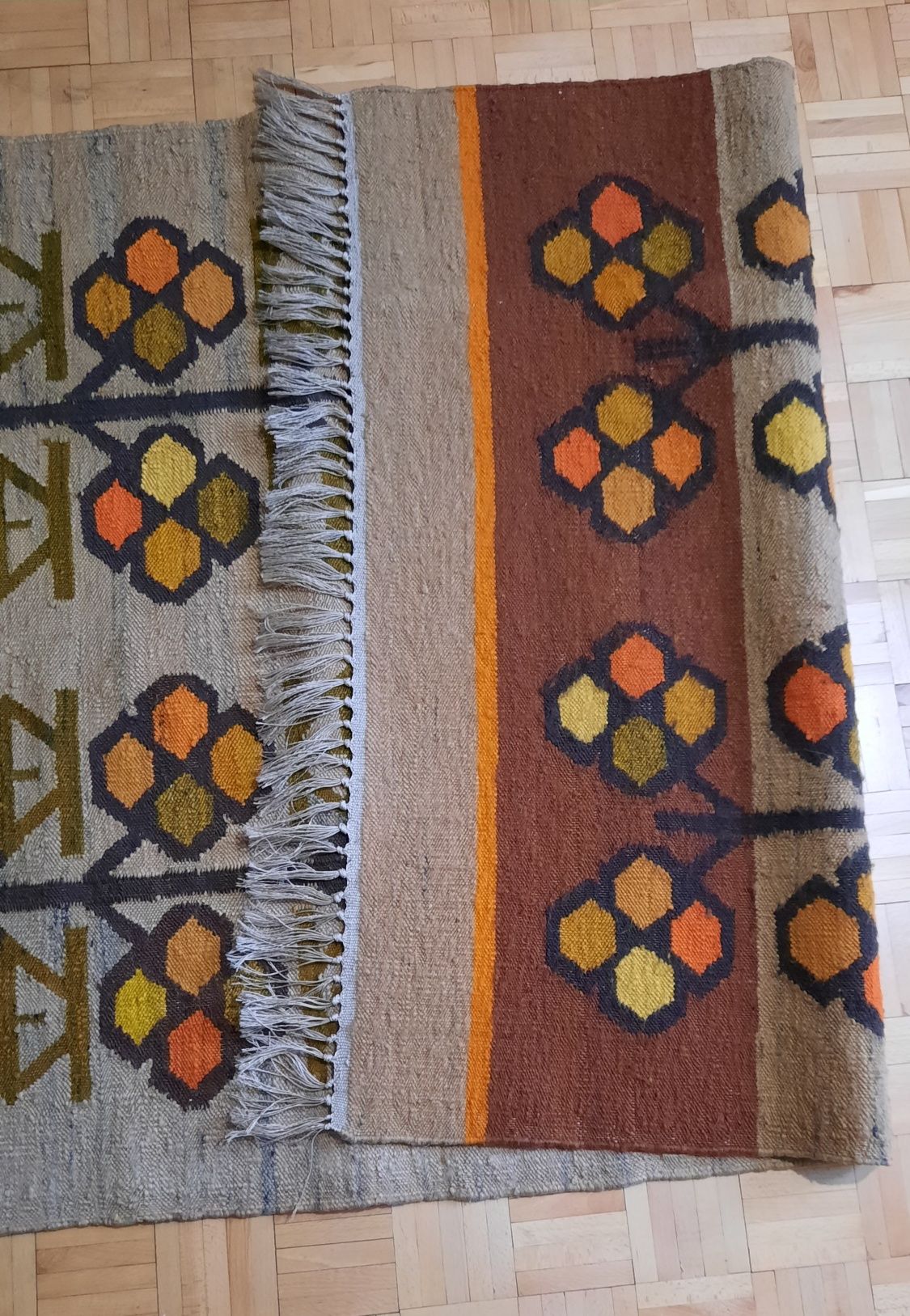 Kilim welniany Cepelia lata 70