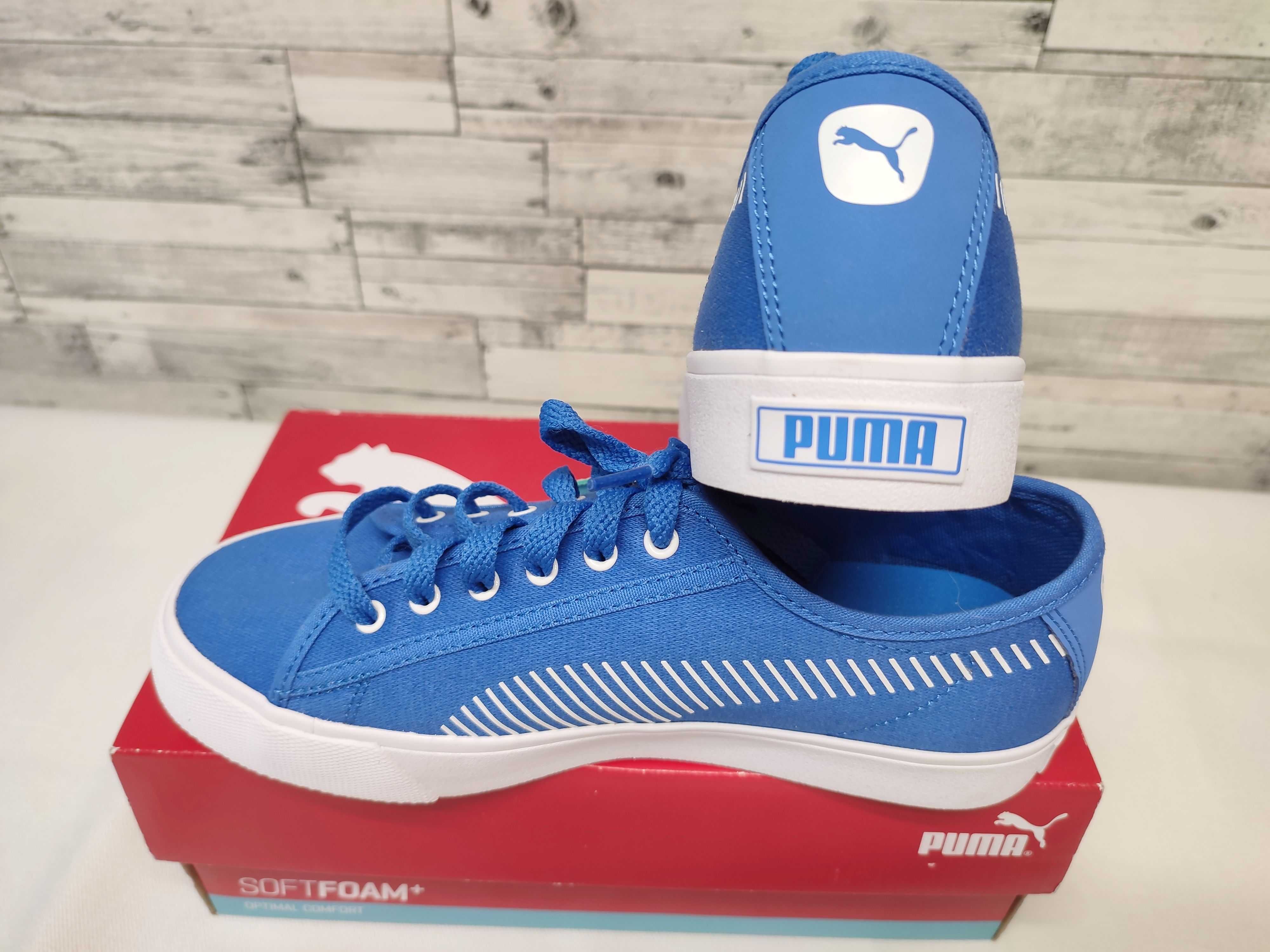 Сникерсы летние  синие женские Puma, по стельке 24см.(37-38)