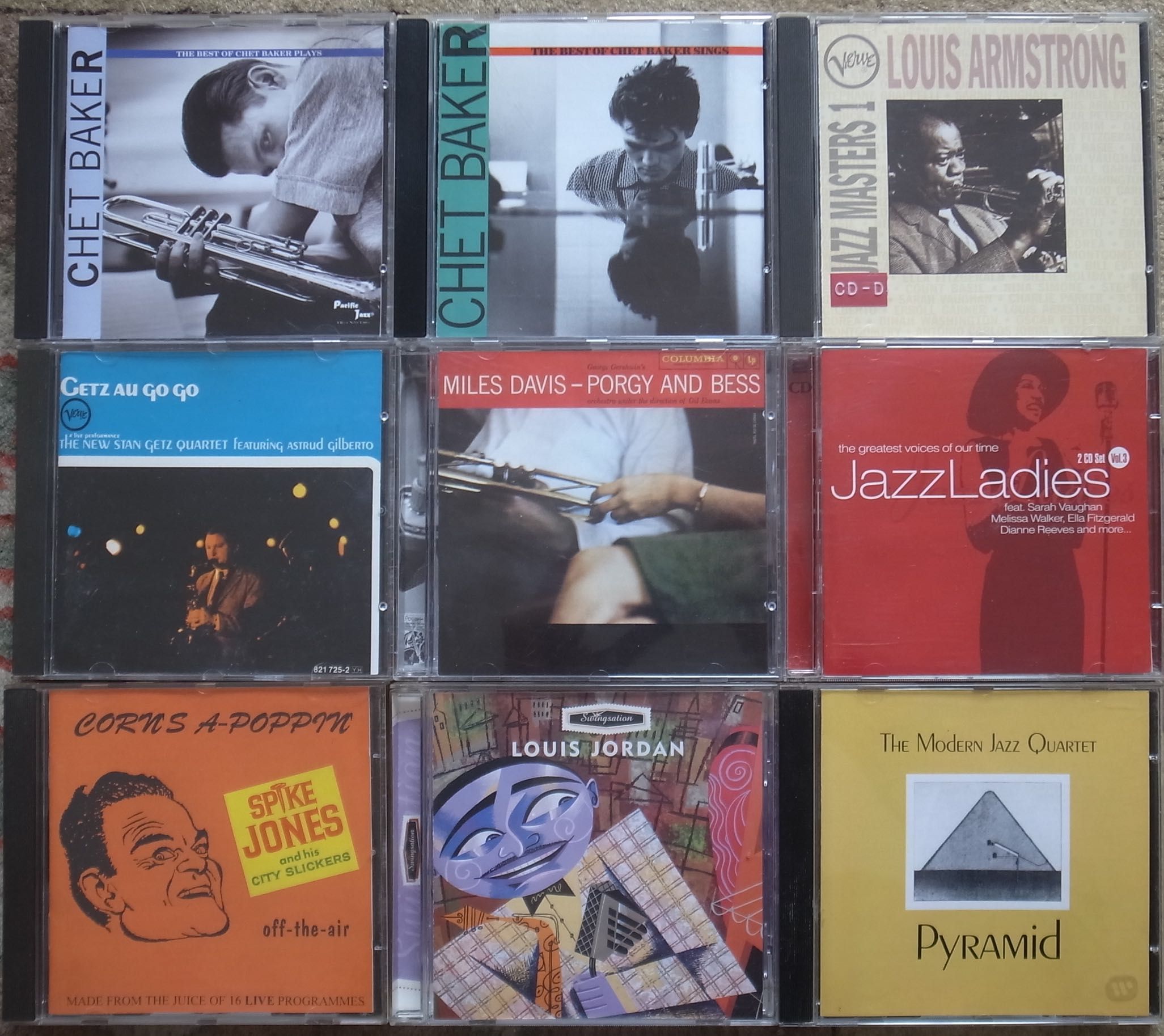 CDs Jazz - 3 euros cada - Chet Baker Stan Getz Miles Davis