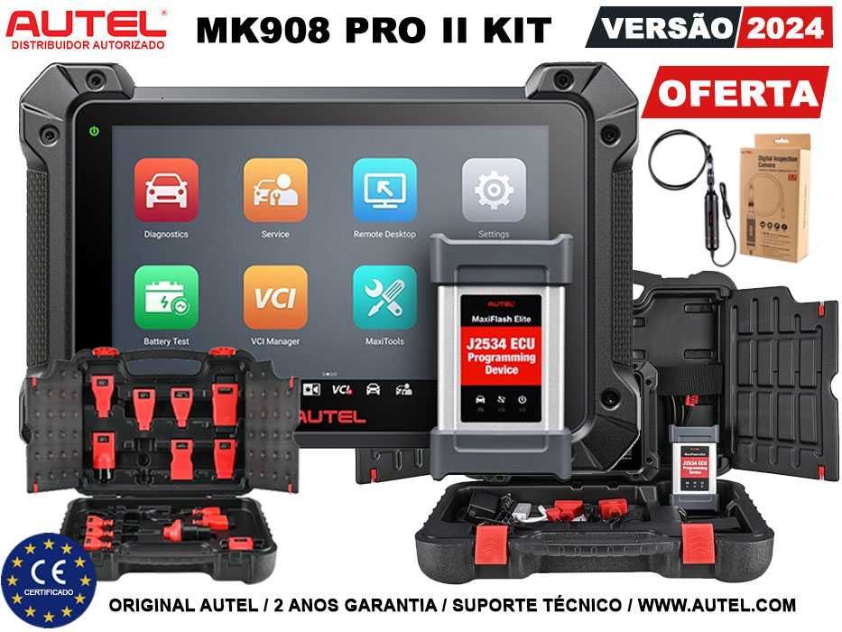 Autel MaxiCOM MK908P II KIT Maq Diagnóstico +Programação Online (NOVO)