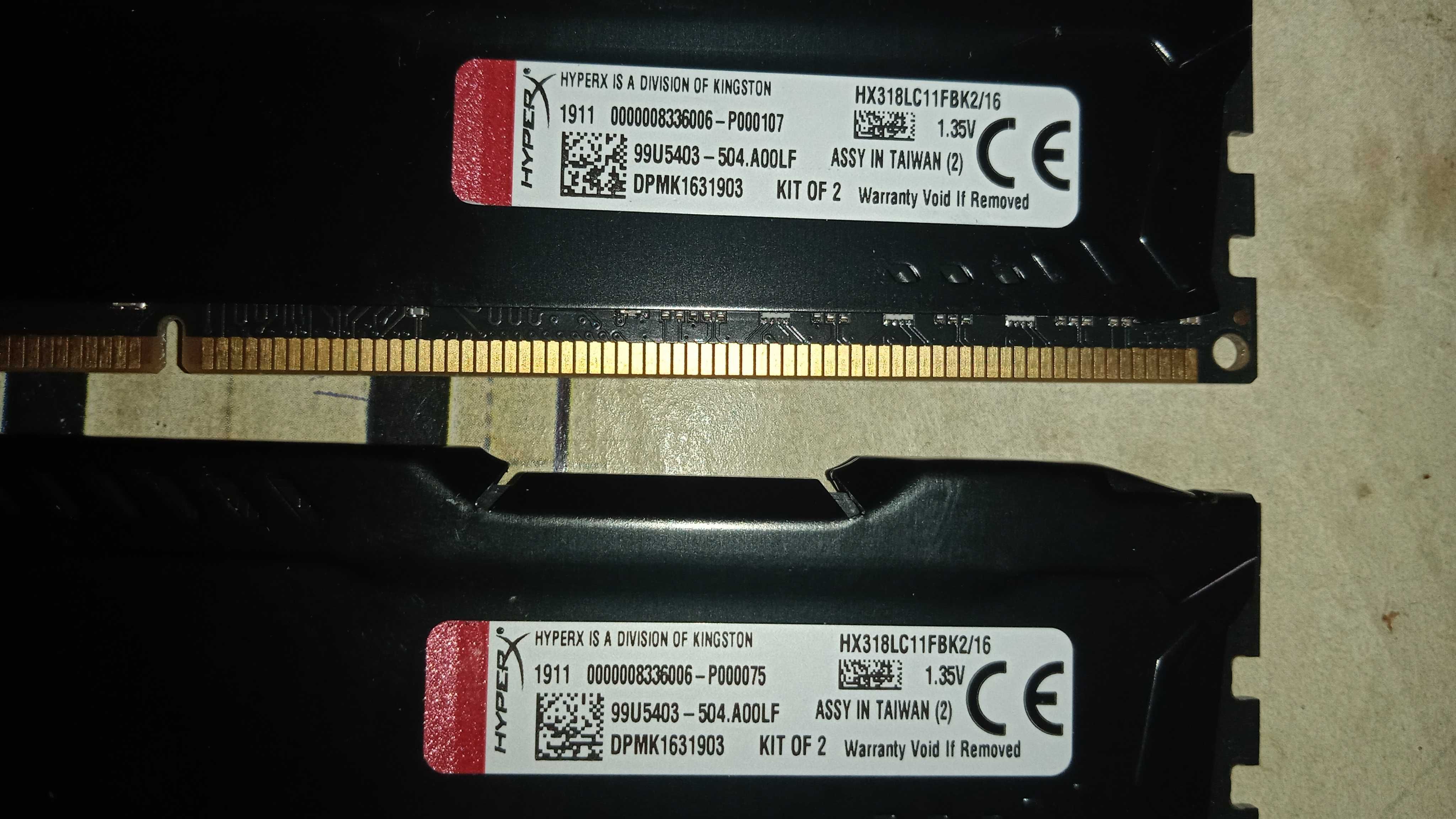 Оперативна пам'ять DDR3 16Gb( 2 планки по 8Gb) 1866Mh для Інтел/АМД