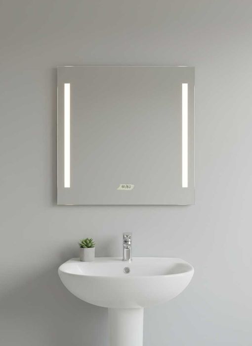 Lustro łazienkowe led 80x80 cm Podświetlane