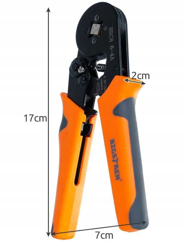 Zaciskarka do tulejek praska kabli końcówek 1200szt 0,5 - 10 mm