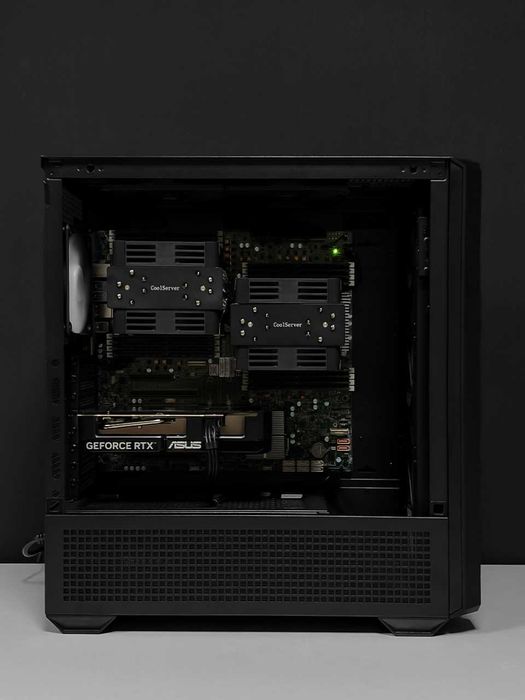 ‼️СТАНЦІЯ / 256-512 ЯДЕР / AMD Epyc 9754 / 192 GB DDR5 / RTX 5090 32G