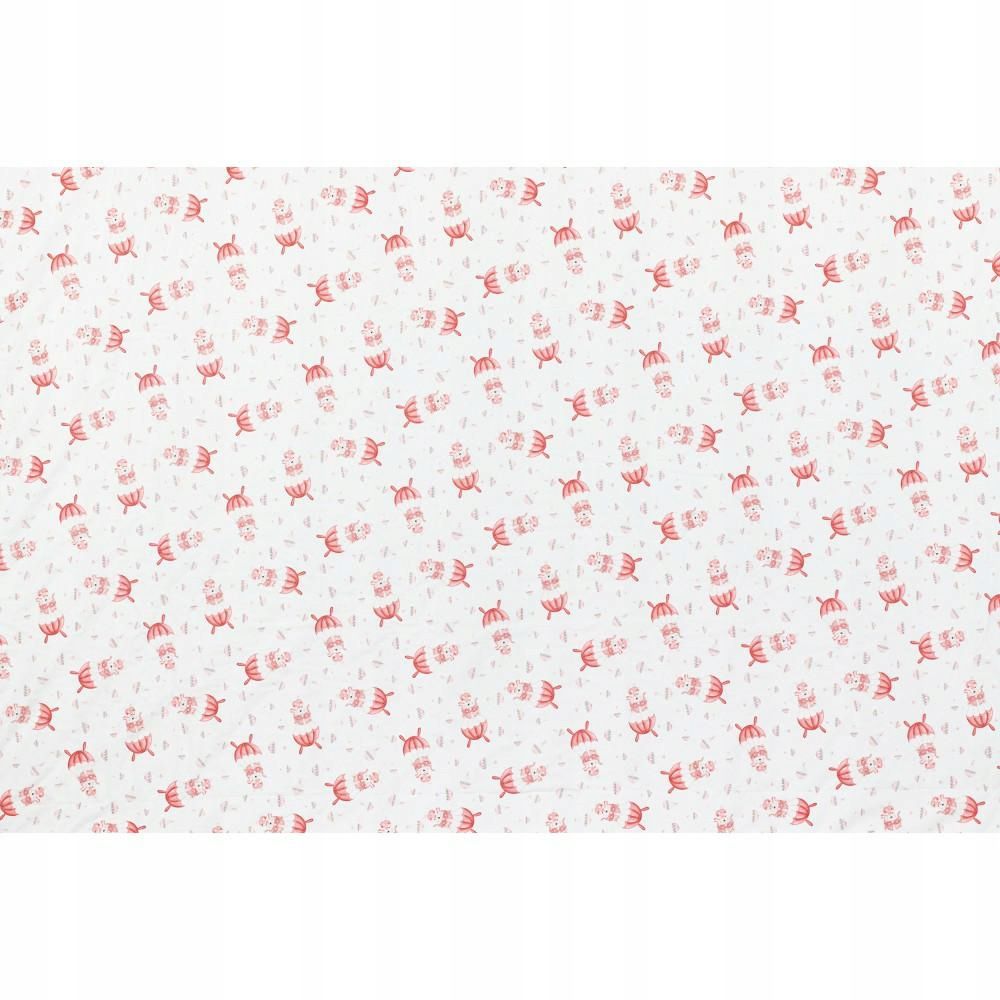 Kocyk dziecięcy 80x110 Misie różowy mikrofibra