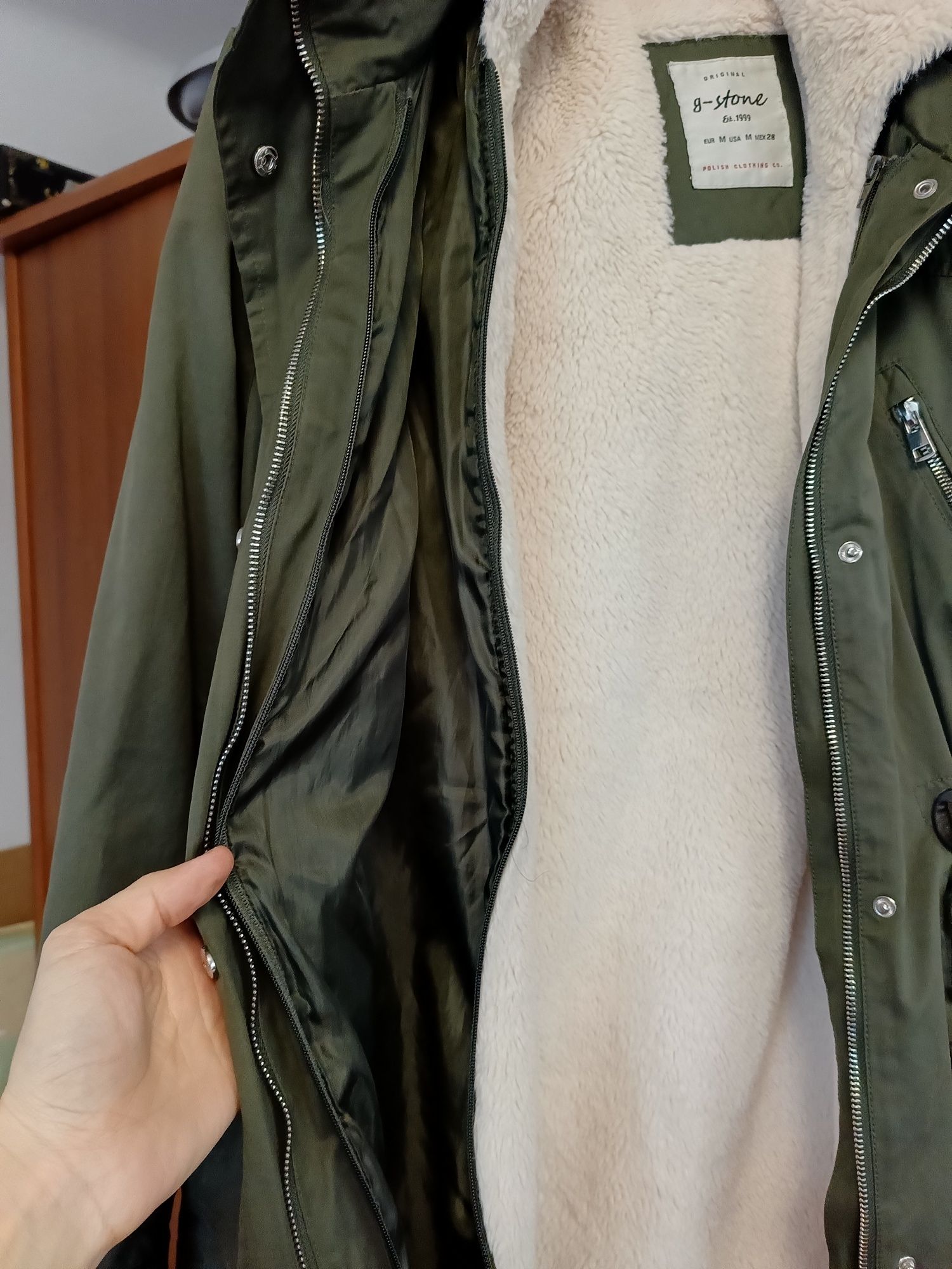 Kurtka parka 2w1 ocieplana misiem G stone