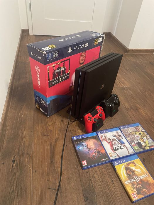 Sprzedam ps4 pro 1tb w dobrym stanie wizualnym i technicznym