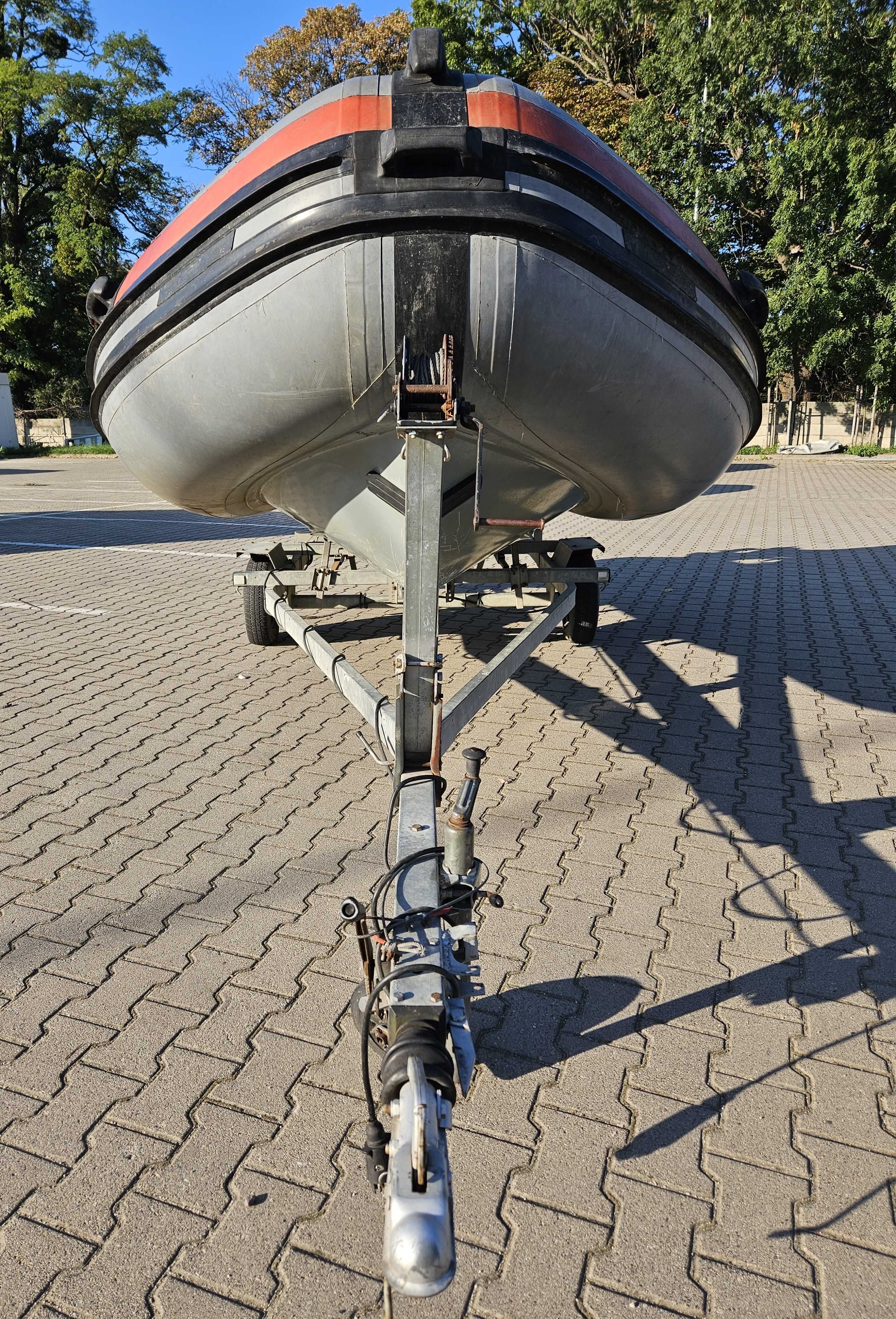 PONTON ŁÓDŹ  RIB JOKER BOAT YAMAHA 40 hp, echosonda i przyczepa