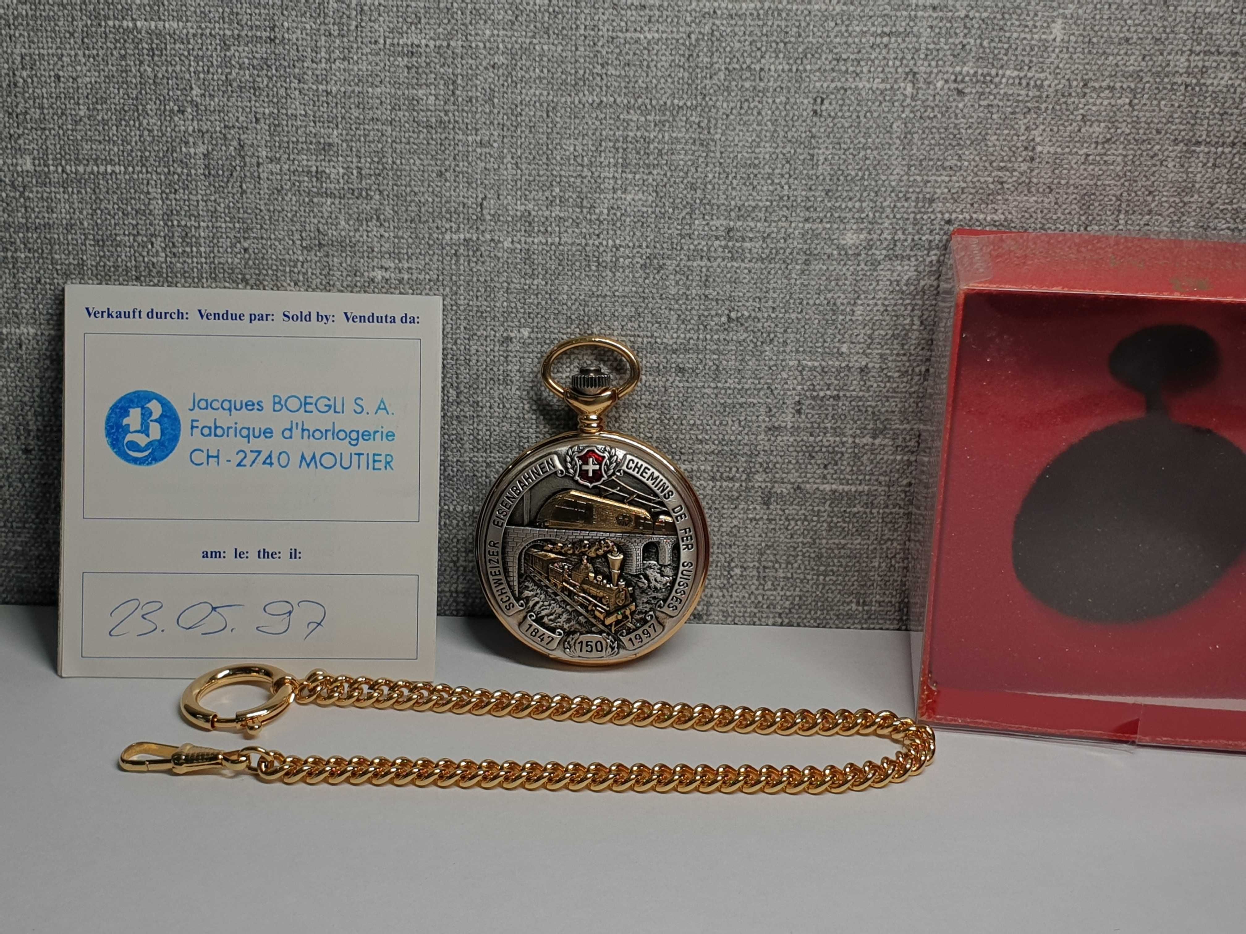 Кишеньковий годинник Jacques Du Manoir 2631997 Mechanical Eta 6498