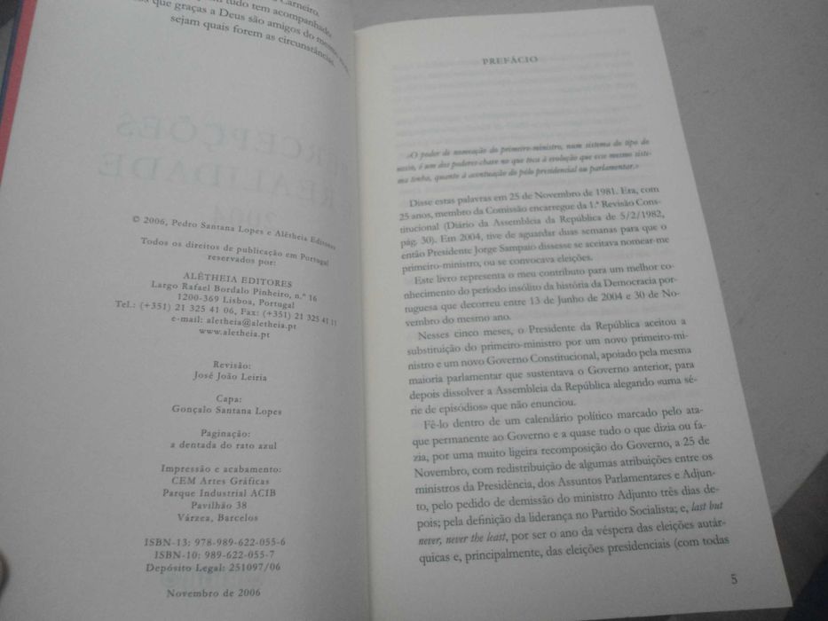 Perceções e Realidade por Pedro santana Lopes