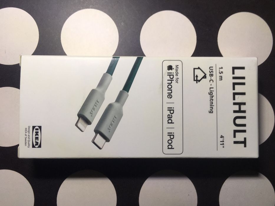 Nowy kabel lightning MFI 1,5 m usb-C do iphone marki IKEA