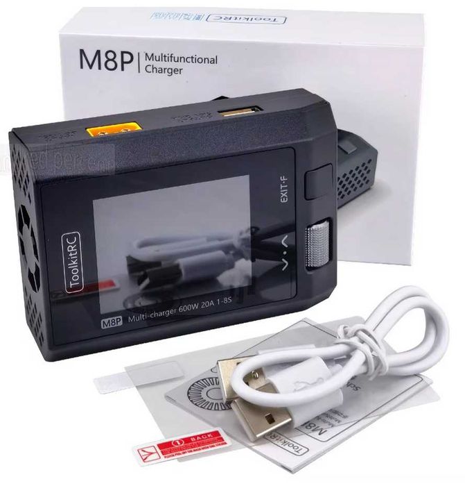 Зарядний пристрій ToolkitRC M8P (DC 600W) у заводській плівці
