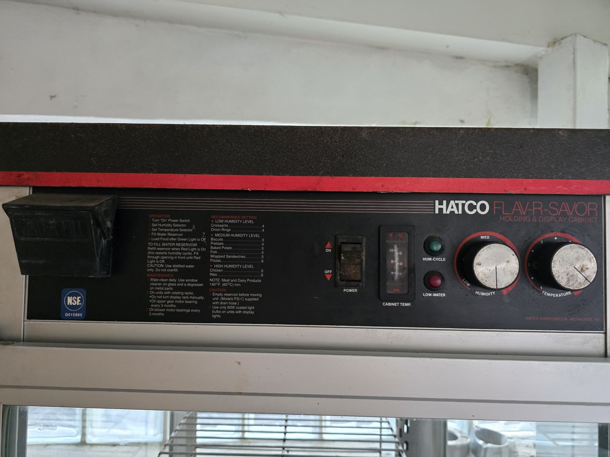 Hatco - Humidificador e aquecedor comida