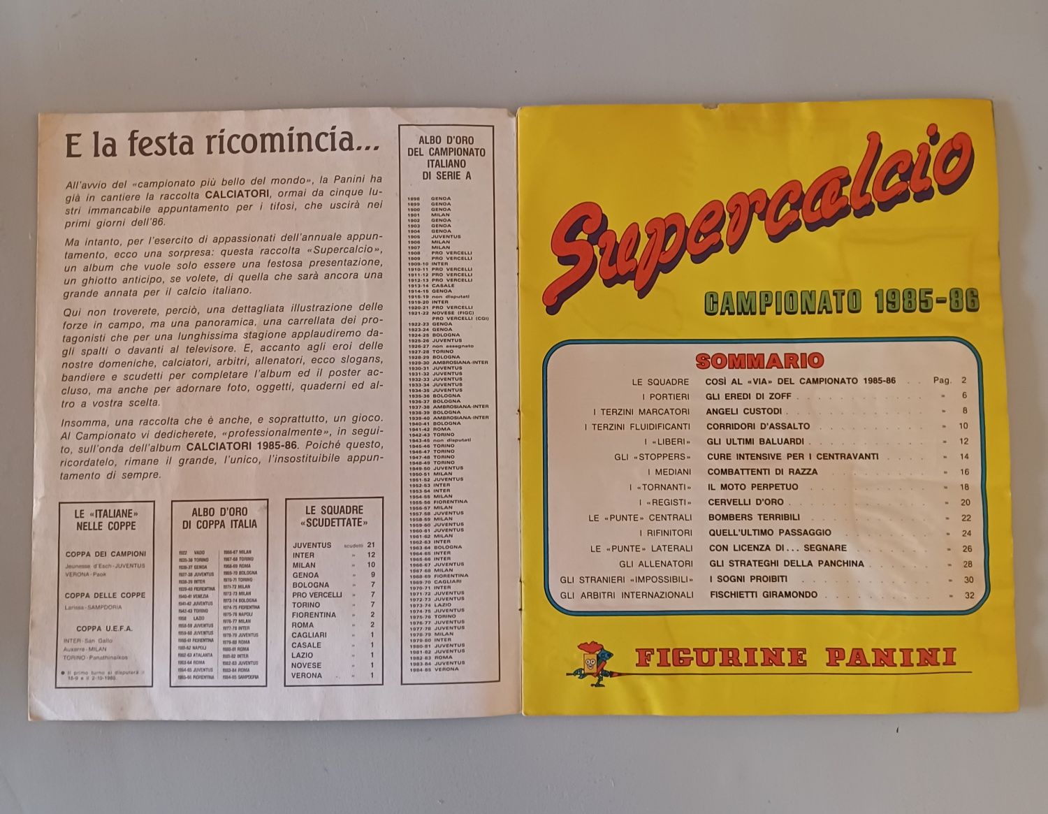 Caderneta Itália 1985, completa, Maradona, Platini, etc