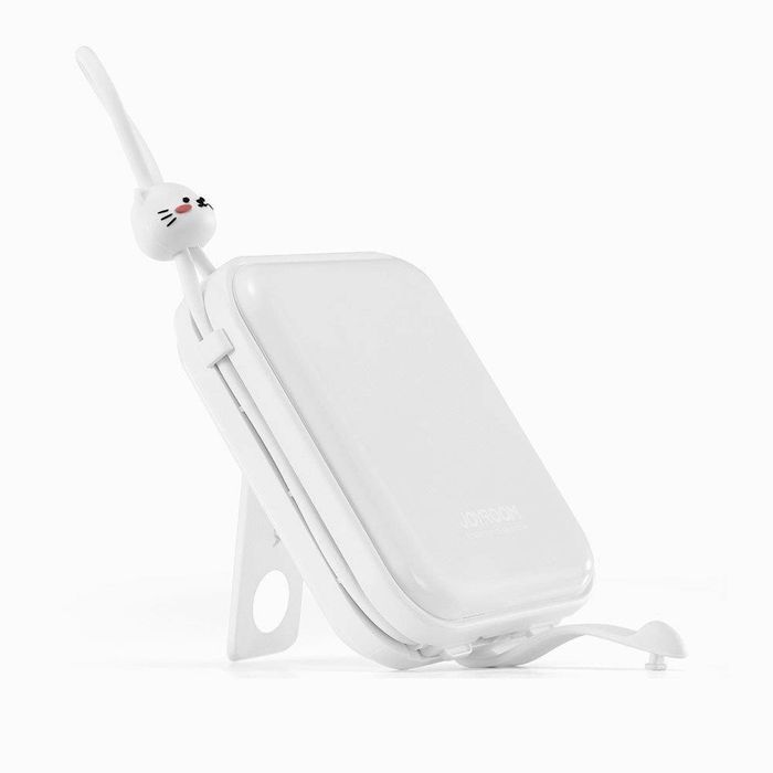 Joyroom powerbank z kablami USB C i Lightning 10000mAh 22.5W biały