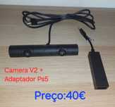 (Ps4) Câmera Modelo V2 + Adaptador Para Ps5