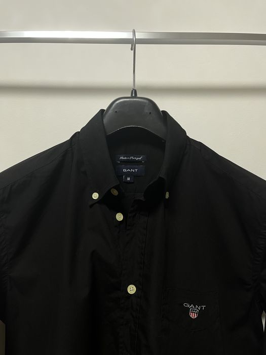 Gant рубашка черная мужская / Размер М
