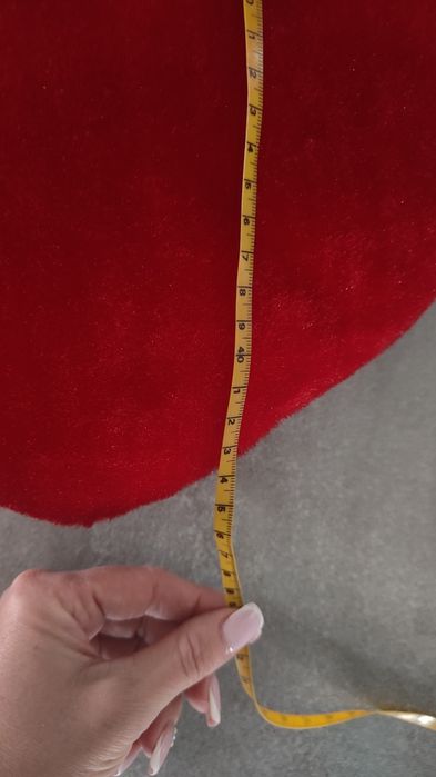 Duża poduszka serce czerwone czerwona