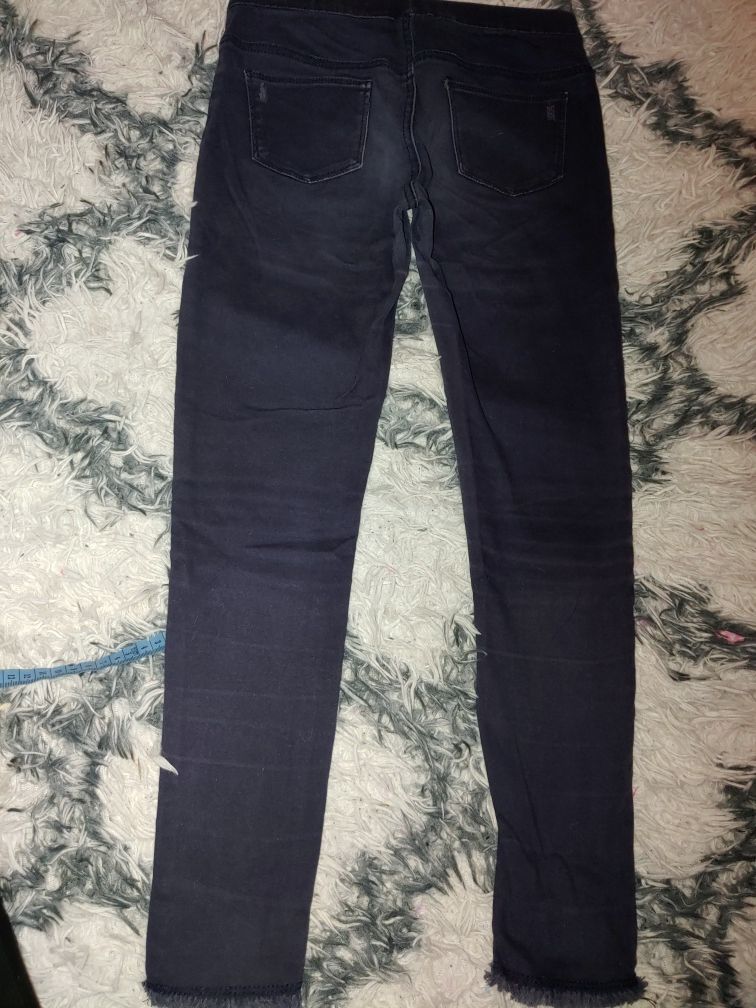 Spodnie jeansy grafitowe dziewczęce rozm.146 cm